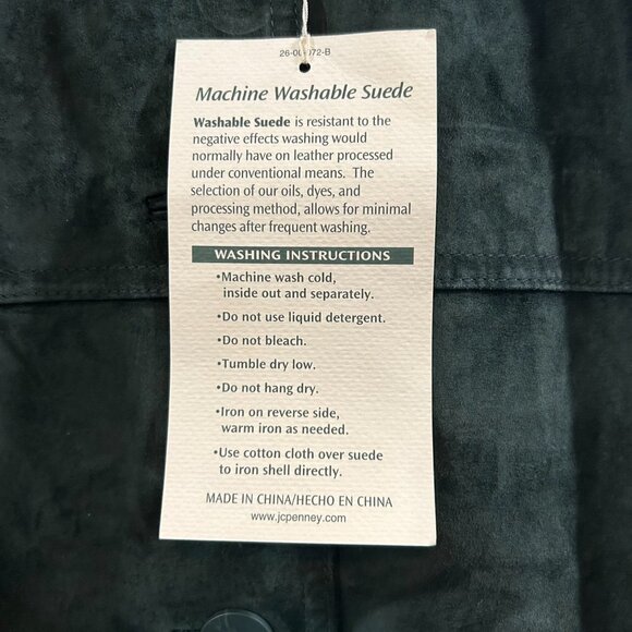 New with tags Ladies St John's Bay Washable Suede jacket Size L - Picture 3 of 3